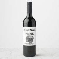 Etiqueta de vino de calaveras