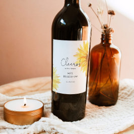 Etiqueta Para Botella De Vino Etiqueta de vino de despedida de soltera con giras