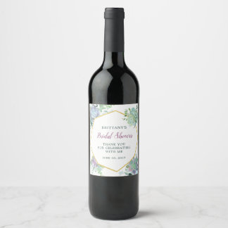 Etiqueta Para Botella De Vino Etiqueta de vino de ducha de novia exitosa