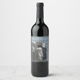 Etiqueta Para Botella De Vino Etiqueta de vino de fiesta de cuadros rústicos mod