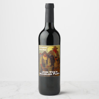 Etiqueta Para Botella De Vino Etiqueta de vino de fiesta de soltero divertida No