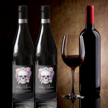 Etiqueta de vino de Halloween personalizada | Cala