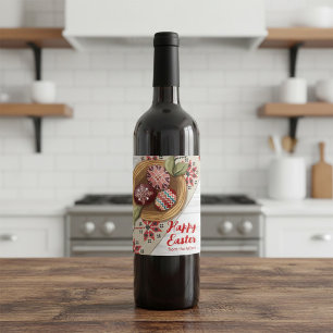 Etiqueta Para Botella De Vino Etiqueta de vino de huevo de Pascua personalizada