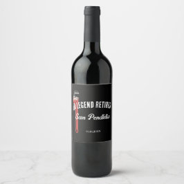 Etiqueta Para Botella De Vino Etiqueta de vino de jubilación para un fontanero