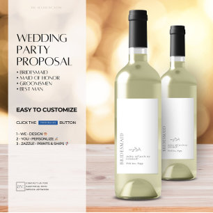 Etiqueta Para Botella De Vino Etiqueta de vino de la propuesta de la tipografía 