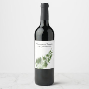 ETIQUETA PARA BOTELLA DE VINO ETIQUETA DE VINO DE PERSONALIZABLE VERDE