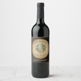 Etiqueta Para Botella De Vino Etiqueta de vino de Poción de Esencia de Fantasma