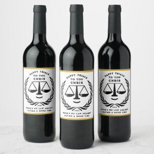 Etiqueta Para Botella De Vino Etiqueta de vino de regalo del partido de graduaci
