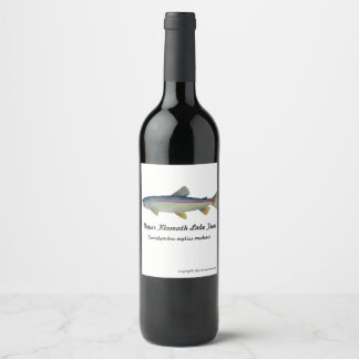 Etiqueta Para Botella De Vino etiqueta de vino de trucha