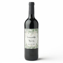 Etiqueta de vino del Jardín de Éxtasis Botánico
