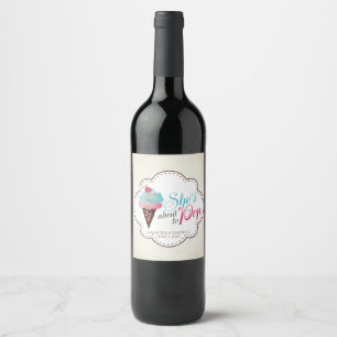 Etiqueta Para Botella De Vino Etiqueta de vino espumoso para revelación de géner