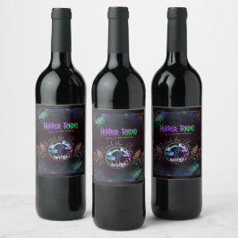Etiqueta Para Botella De Vino Etiqueta de vino Horror Radio Drink the Fear