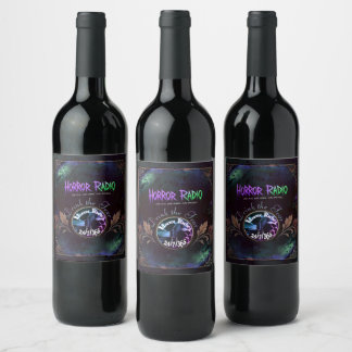 Etiqueta Para Botella De Vino Etiqueta de vino Horror Radio Drink the Fear