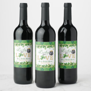Etiqueta Para Botella De Vino Etiqueta de vino Lucky in Love