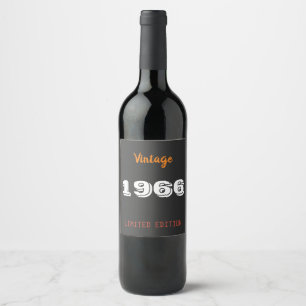 Etiqueta Para Botella De Vino Etiqueta de vino para cumpleaños 60 – Vendimia 196