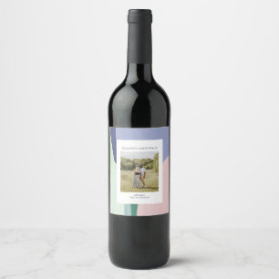 Etiqueta Para Botella De Vino Etiqueta de vino para foto de regalo navideño inge