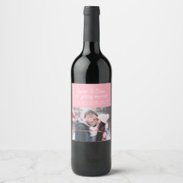 Etiqueta Para Botella De Vino Etiqueta de vino para guardar la fecha divertida c