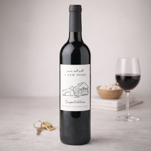 Etiqueta Para Botella De Vino Etiqueta de Vino para Regalo de Entrega de Llave a
