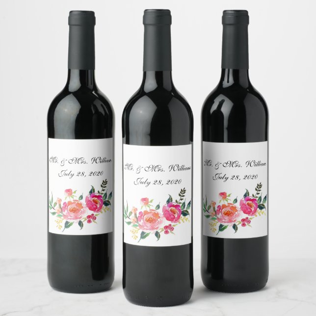 Etiqueta Para Botella De Vino Etiqueta de vino personalizada (Botellas)