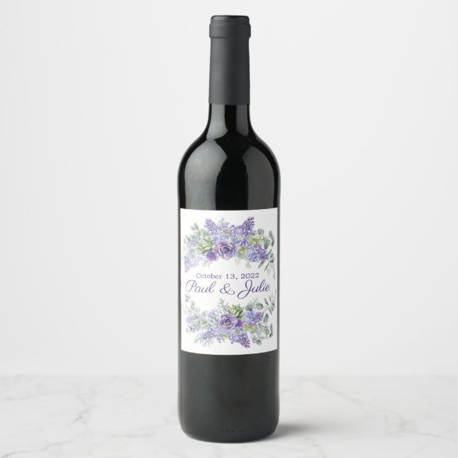 Etiqueta Para Botella De Vino Etiqueta de Vino Personalizada (Anverso)