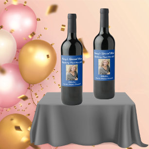 Etiqueta Para Botella De Vino Etiqueta de vino personalizada de fiesta de amigo
