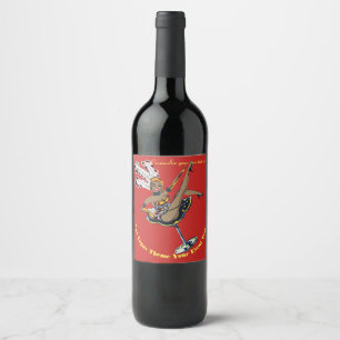 Etiqueta Para Botella De Vino Etiqueta de vino personalizada del Casino de Las V