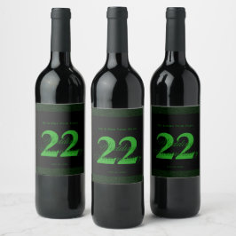 Etiqueta Para Botella De Vino Etiqueta de vino personalizada para aniversario de