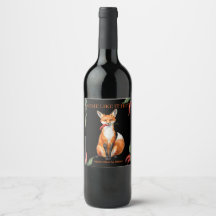 Etiqueta de vino personalizada Zorro Picante