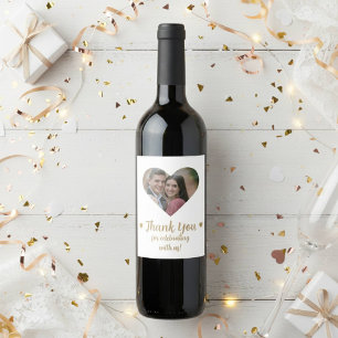 Etiqueta Para Botella De Vino Etiqueta de vino personalizado Boda de fotografía