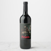 Etiqueta de vino pirata