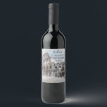 Etiqueta Para Botella De Vino Etiqueta de Vino Roma Italia Acuarela – Personaliz<br><div class="desc">Etiqueta de Vino de Roma Italia con Acuarela – Adhesivo de Botella Personalizado Elegante</div>