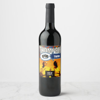 ETIQUETA PARA BOTELLA DE VINO ETIQUETA DE VINO TST SOLAMENTE (NO VINO -¿QHQ?)
