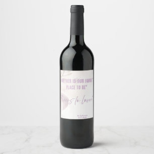Etiqueta Para Botella De Vino Etiqueta del frasco de boda