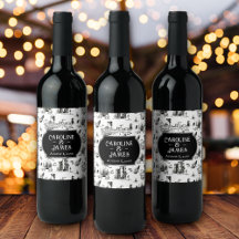 Etiqueta del frasco de Boston Toile Personalized W