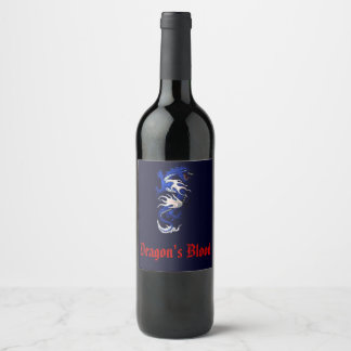Etiqueta Para Botella De Vino Etiqueta del frasco de sangre de Dragon