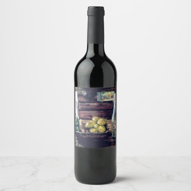 Etiqueta Para Botella De Vino Etiqueta del frasco de vino (Anverso)