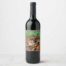 Etiqueta Para Botella De Vino Etiqueta del frasco de vino personalizado (8,9 cm 