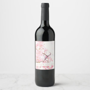 ETIQUETA PARA BOTELLA DE VINO ETIQUETA DEL FRASCO DE VINO: SUCURSAL BLOSSOM DE C