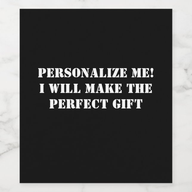 Etiqueta Para Botella De Vino *Etiqueta del Personalizado* (Etiqueta única)