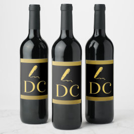 ETIQUETA PARA BOTELLA DE VINO ETIQUETA DEL VINO DC