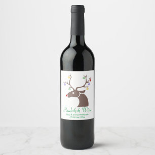 Etiqueta Para Botella De Vino Etiqueta del vino de Rudolph