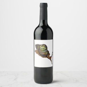 Etiqueta Para Botella De Vino etiqueta del vino del caracol