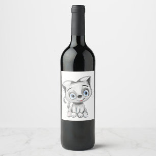 Etiqueta Para Botella De Vino Etiqueta divertida de vino de gato - regalo person