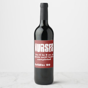 Etiqueta Para Botella De Vino Etiqueta divertida del vino rojo de la