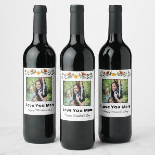 Etiqueta Para Botella De Vino Etiqueta personalizada de botellas de vino del Día