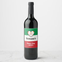Etiqueta personalizada de botellas del día de la s