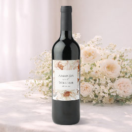 Etiqueta Para Botella De Vino Etiqueta personalizada del frasco de vino Boda