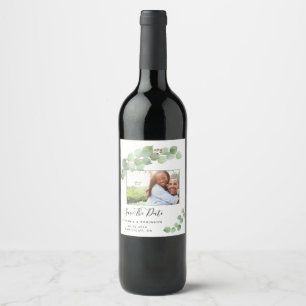 Etiqueta Para Botella De Vino Eucalyptus Foto Moderna Personalizado Guardar La F