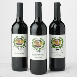 Etiqueta Para Botella De Vino Experiencia de jugador con tema de golf elegante 5