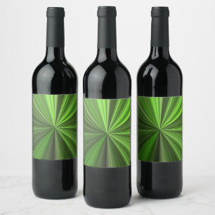 Etiqueta Para Botella De Vino Explosión de lima verde